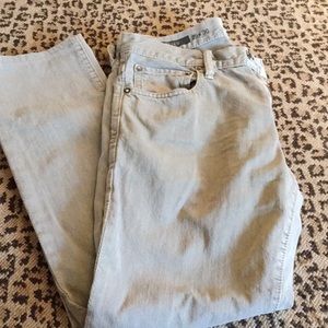 Men’s Gap 5-pocket faded green jeans